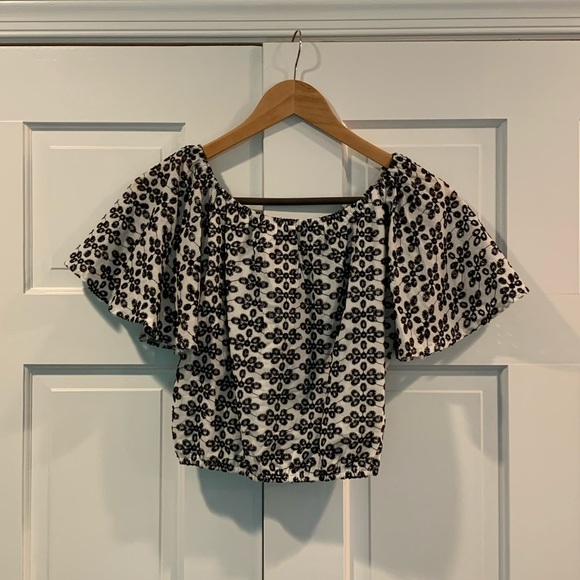 Francesca’s Off the Shoulder Crop Top - Picture 1 of 4